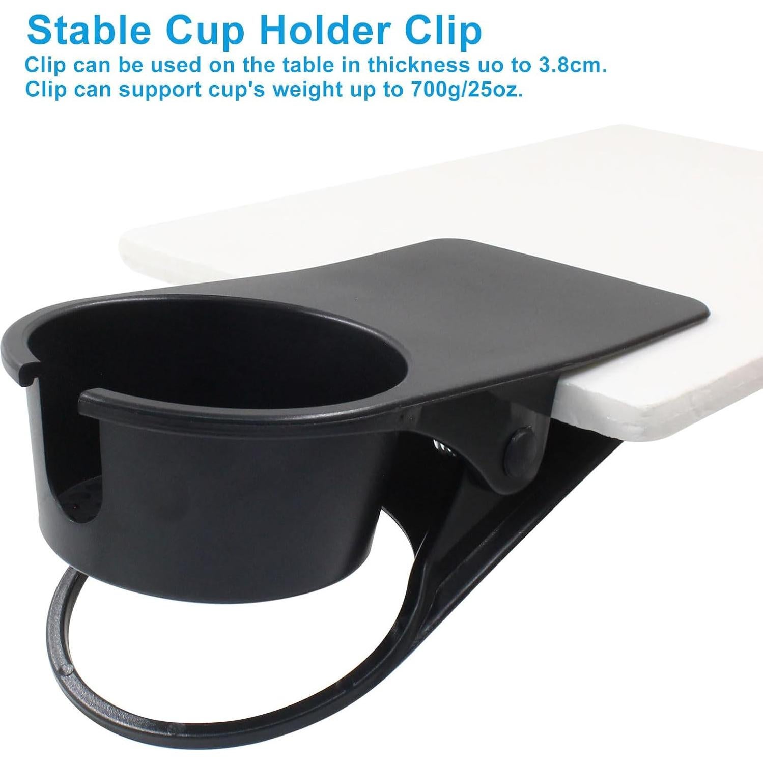 Soporte de Taza de Escritorio Suiwotin - 2 Piezas, Negro