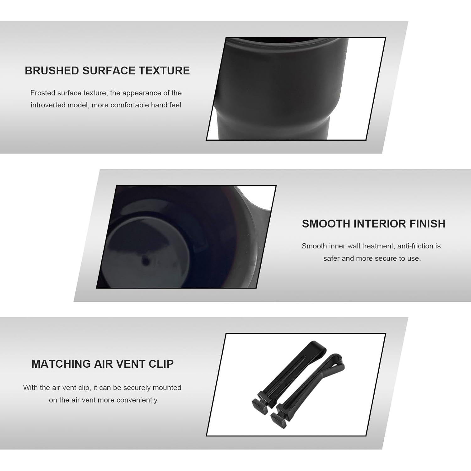 Soporte para Taza de Coche FSTURIOS Negro Ajuste Universal