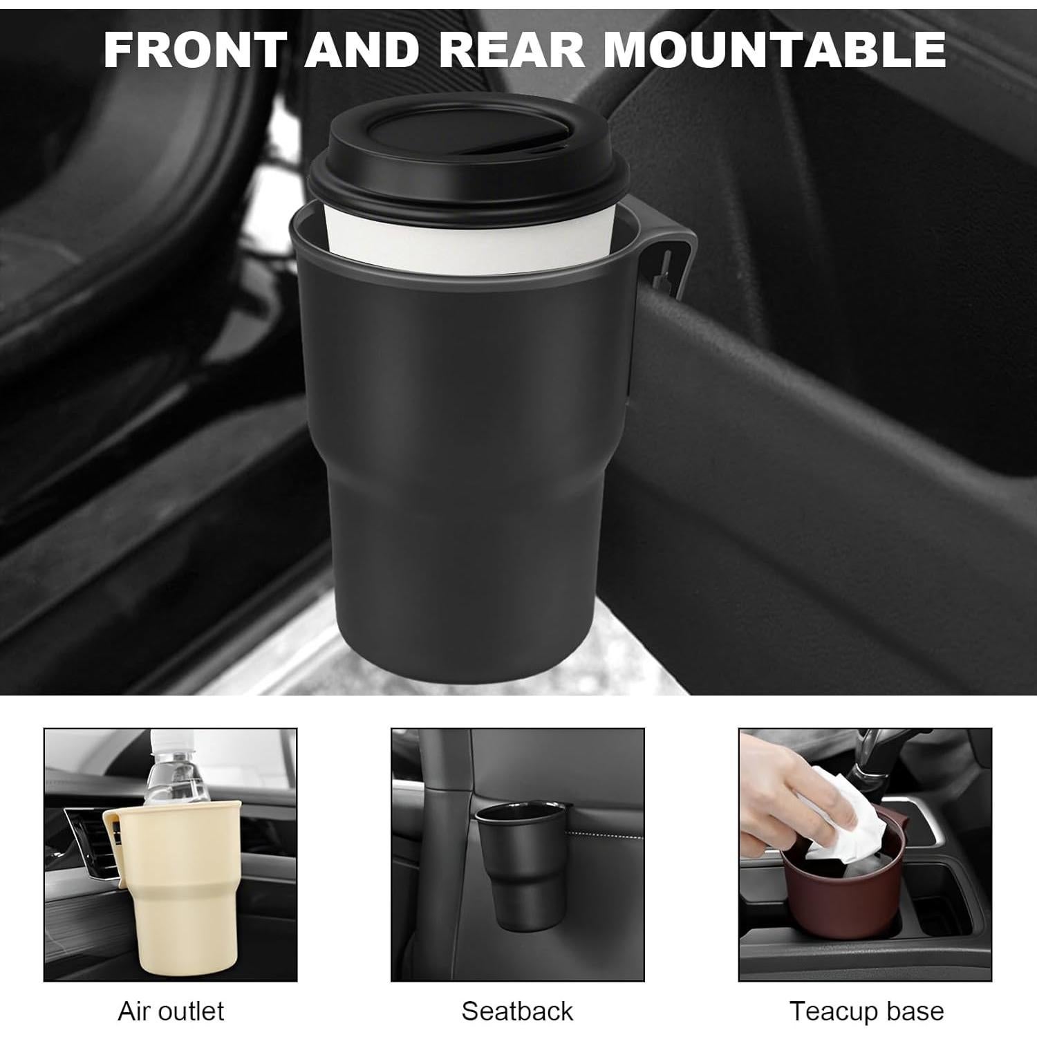 Soporte para Taza de Coche FSTURIOS Negro Ajuste Universal