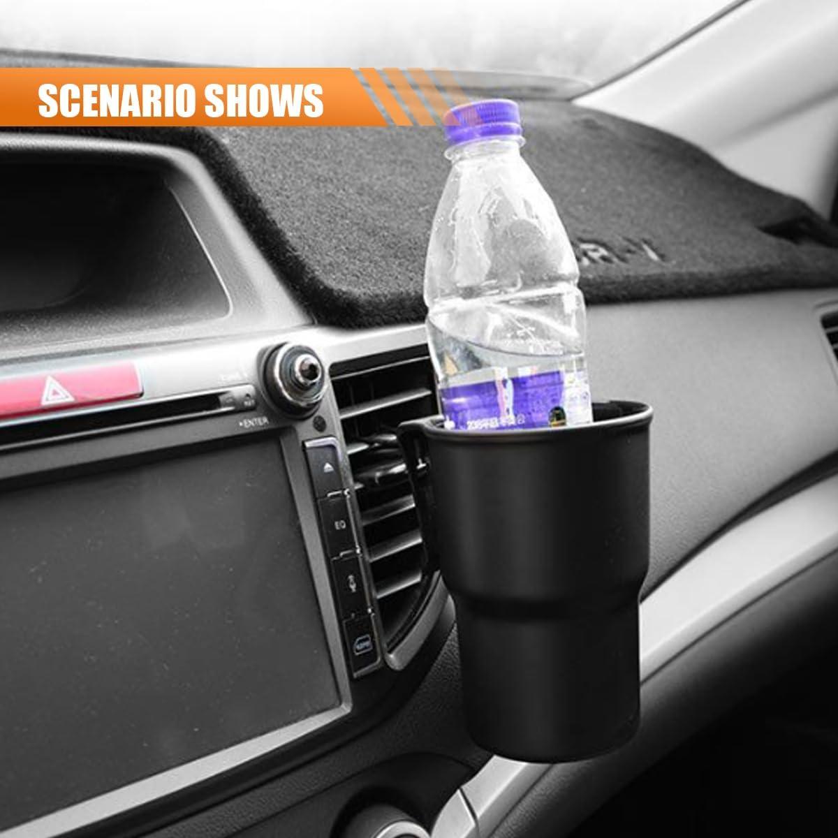 Soporte de Taza para Auto KITUREK Negro 2, Organizador Multifuncional