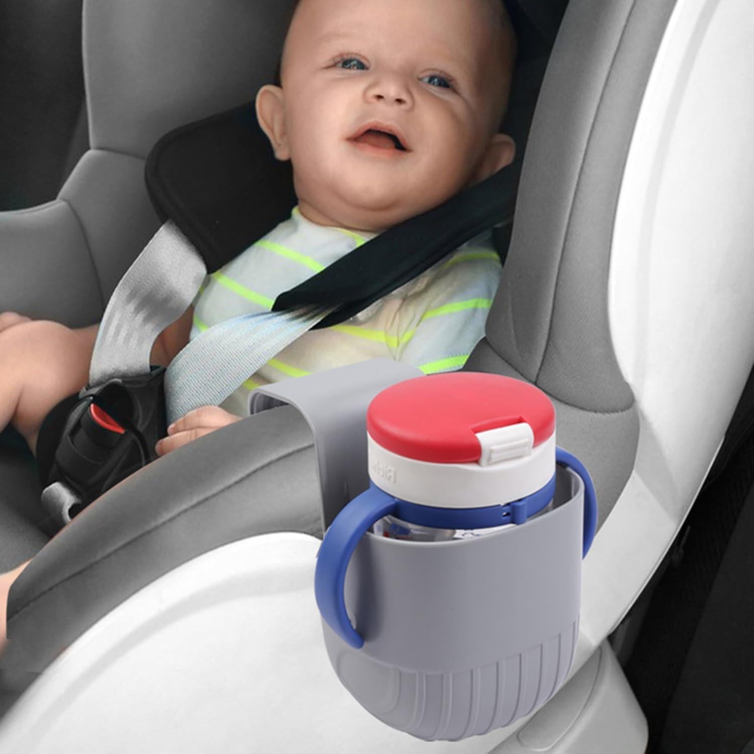 Soporte para Tazas Infantil WedFeir para Asientos de Auto - Gris