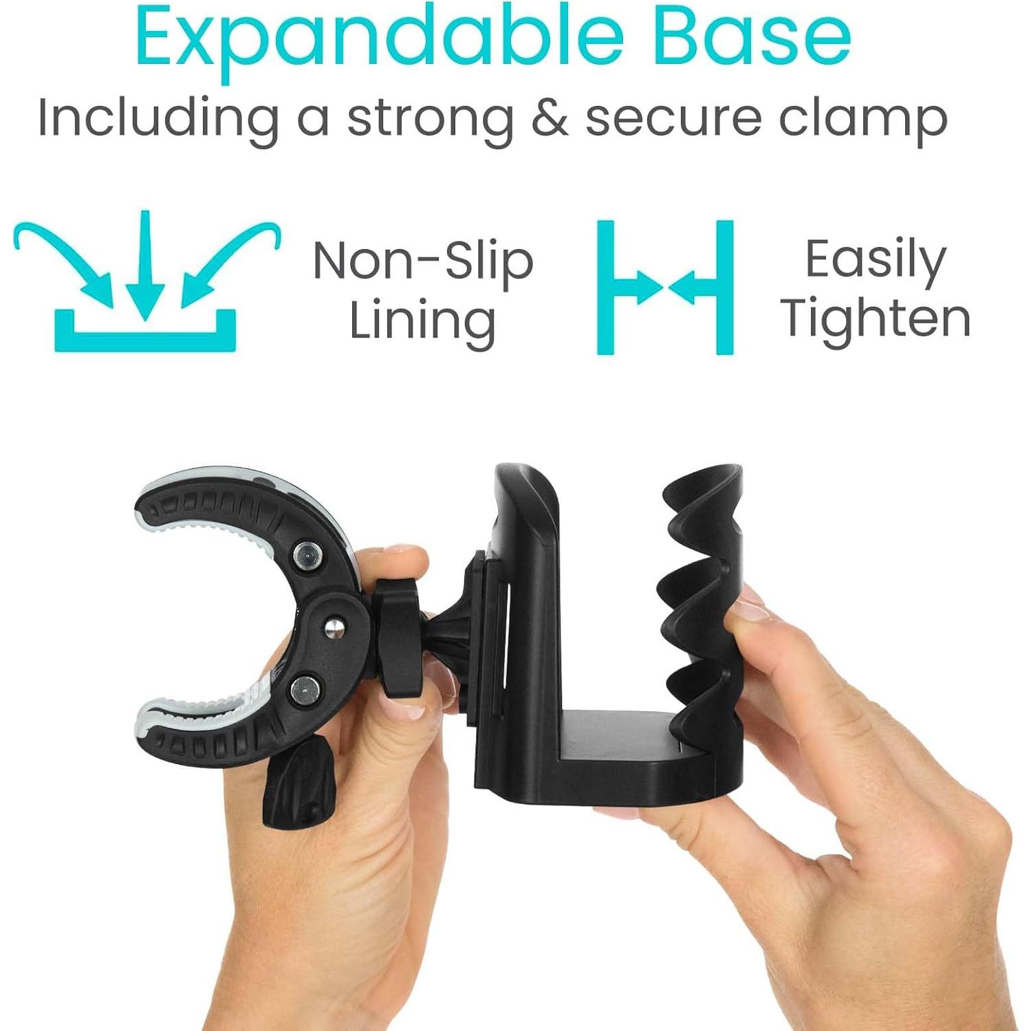 Soporte para Taza Ajustable Vive - Accesorio para Andador y Silla de Ruedas