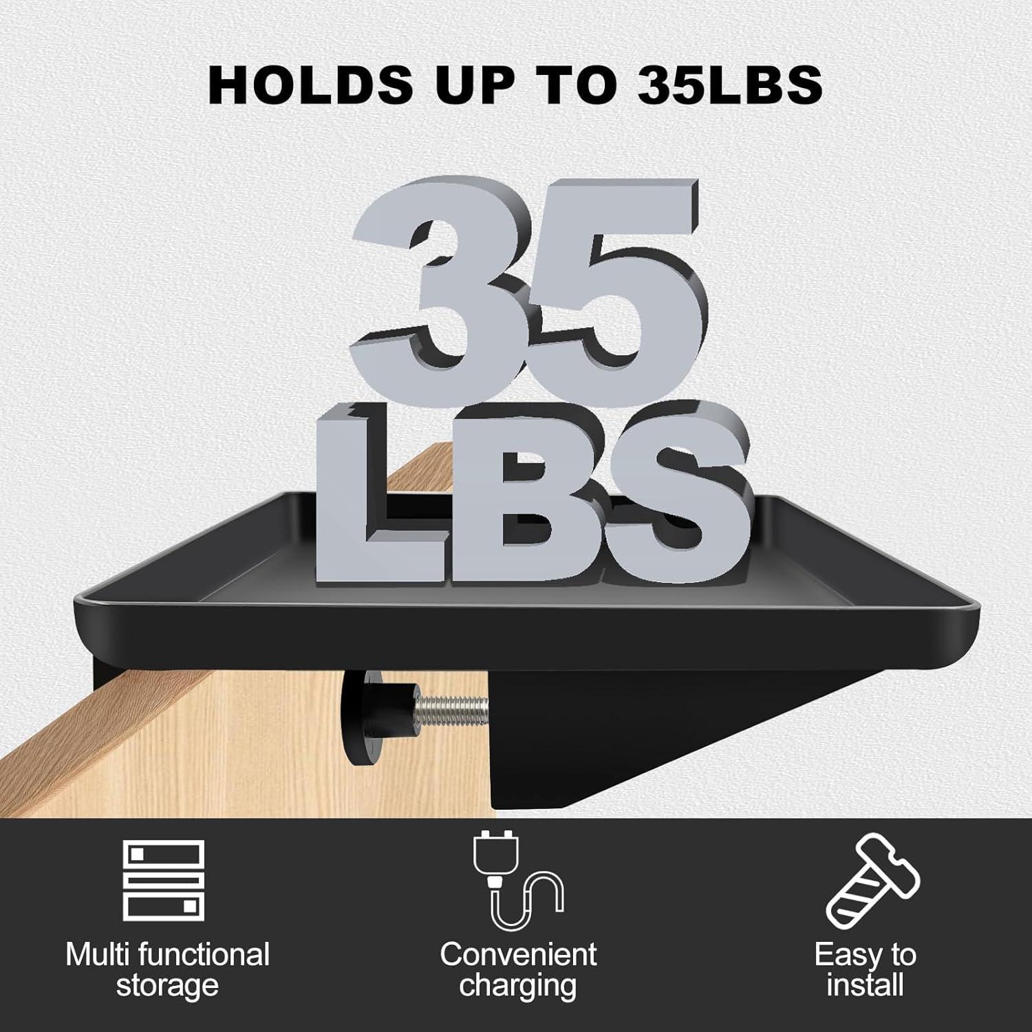 Estante de Cama FABIEN SIEFFERT Negro 32x23 cm para Literas