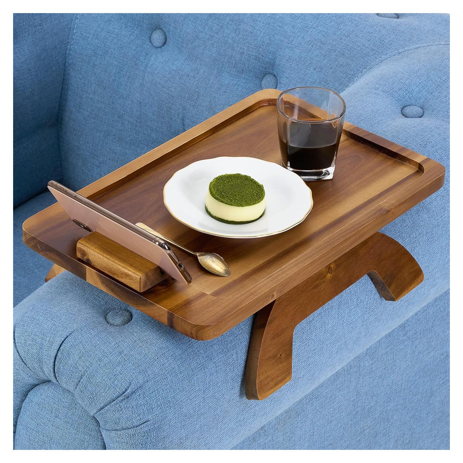 Mesa de bandeja para reposabrazos BLUEWEST Acacia 30.5x22.9cm