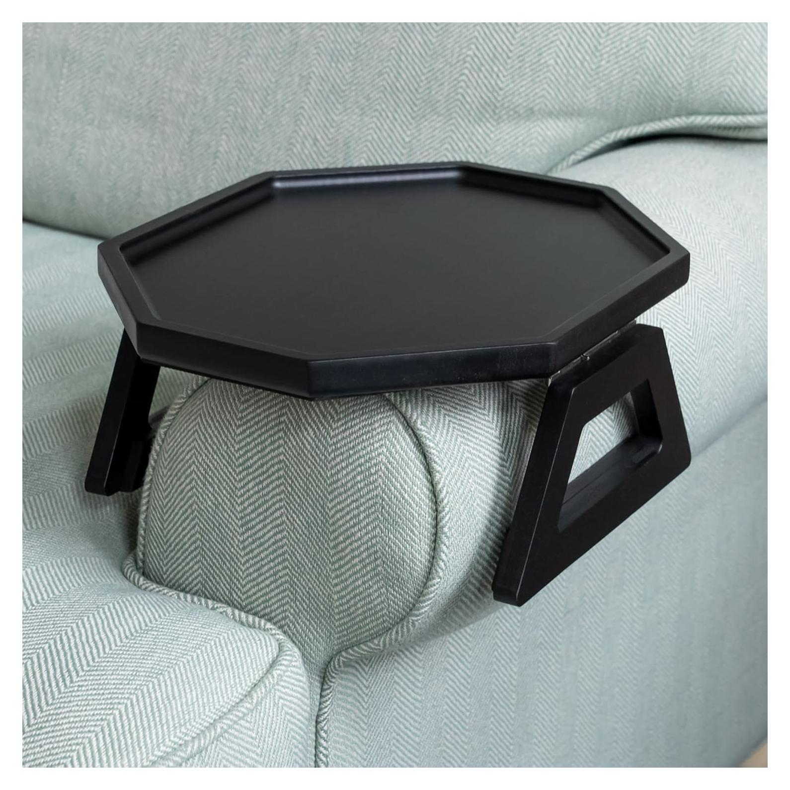 Mesa de Brazo de Sofá Shamrock Home Trayble 33x27.4cm Negro