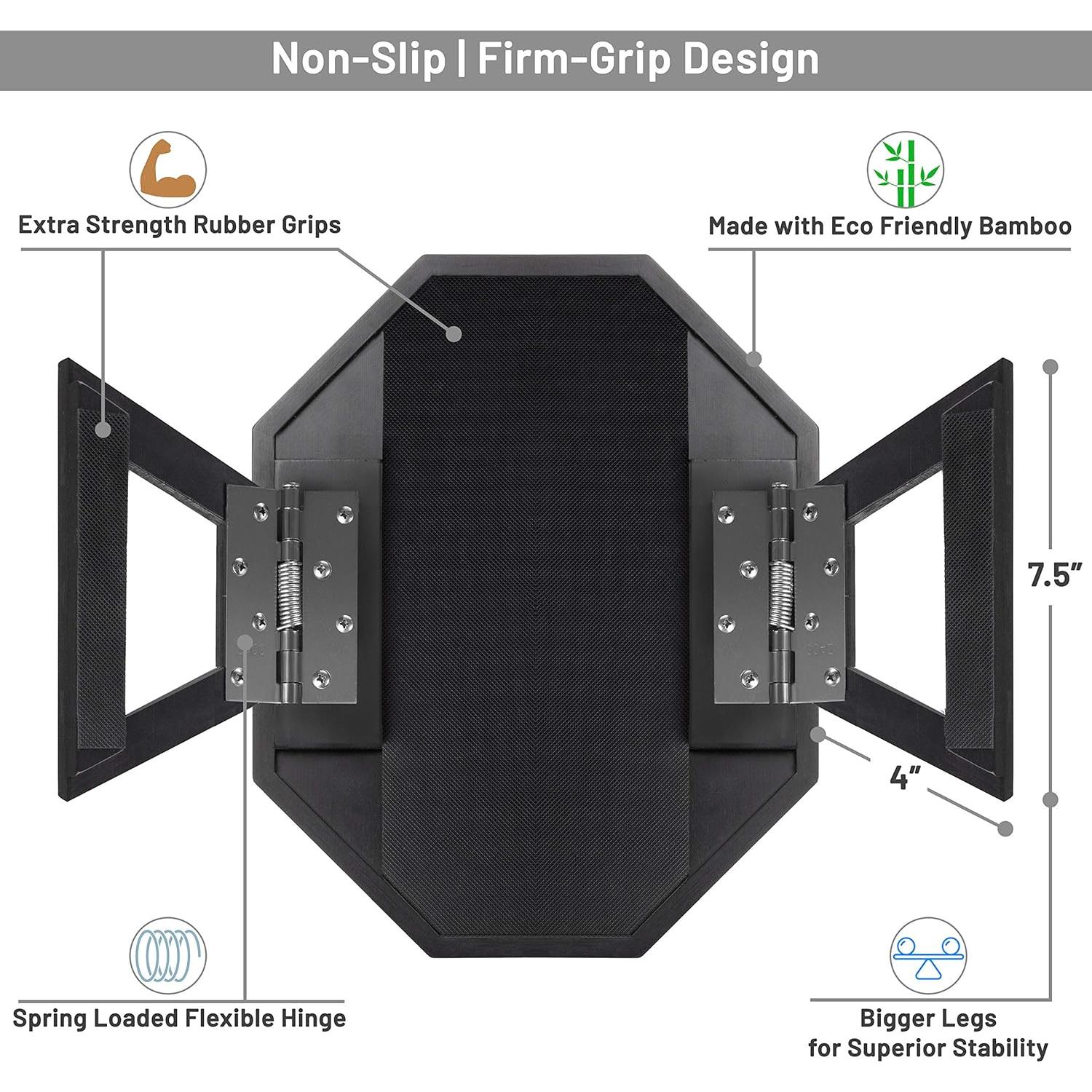 Mesa de Brazo de Sofá Shamrock Home Trayble 33x27.4cm Negro