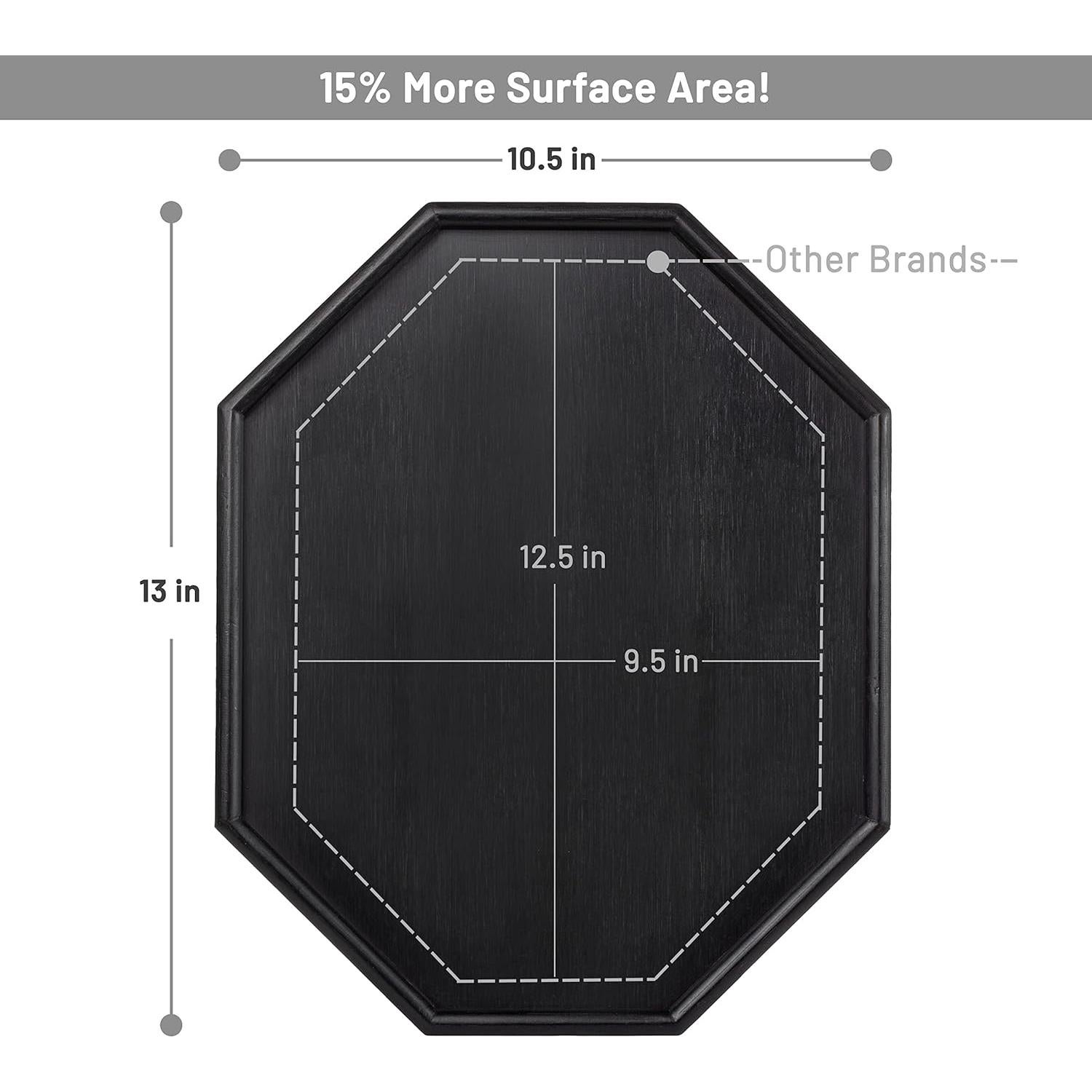 Mesa de Brazo de Sofá Shamrock Home Trayble 33x27.4cm Negro