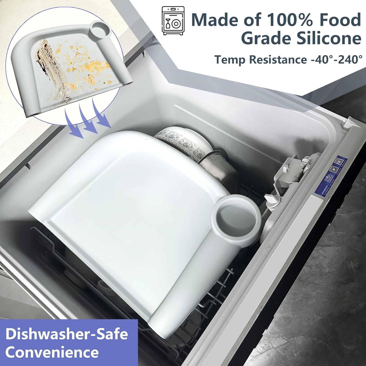 Bandeja de Comida de Silicona Failun para Bebés Gris