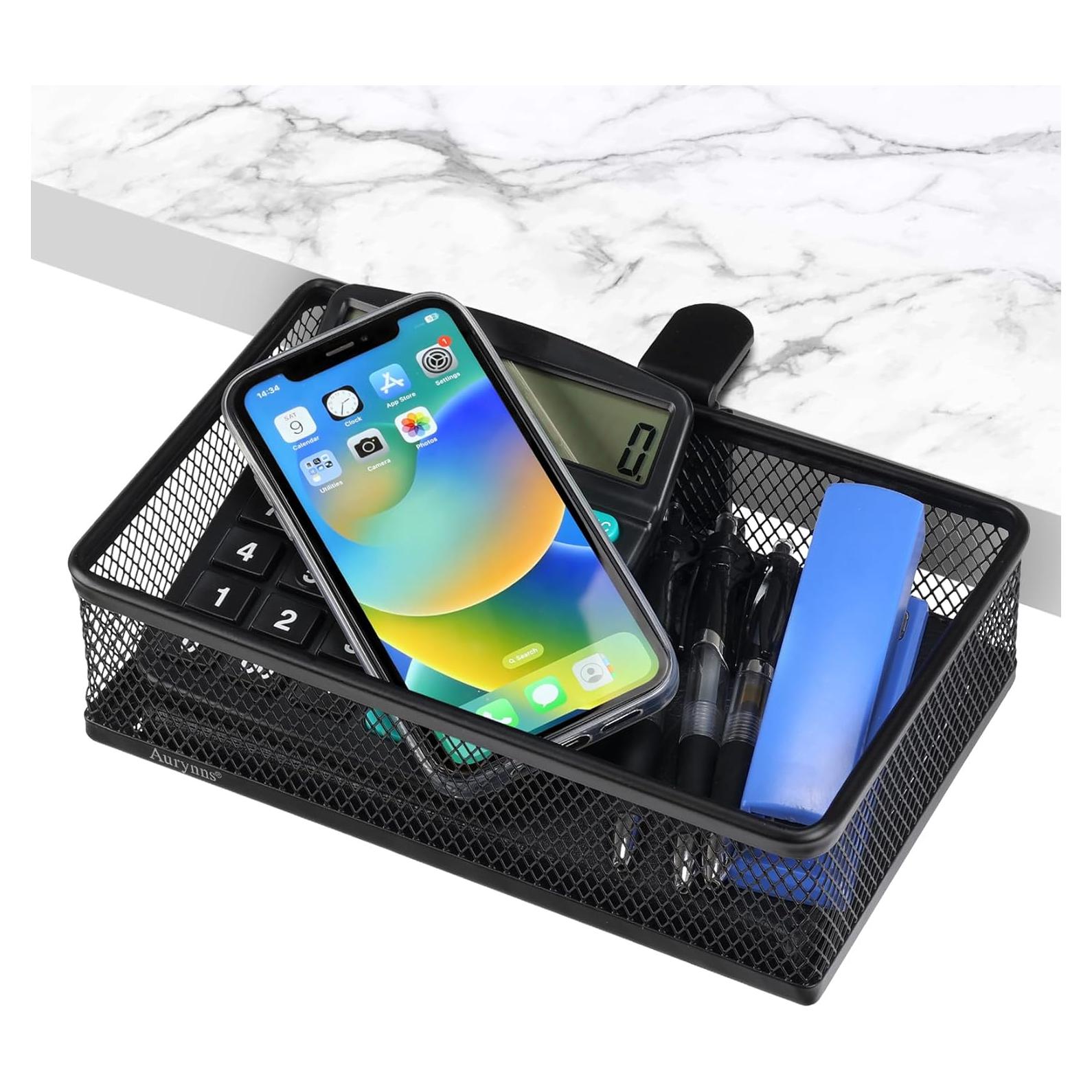 Organizador de Escritorio Clip-on Aurynns Negro Pequeño