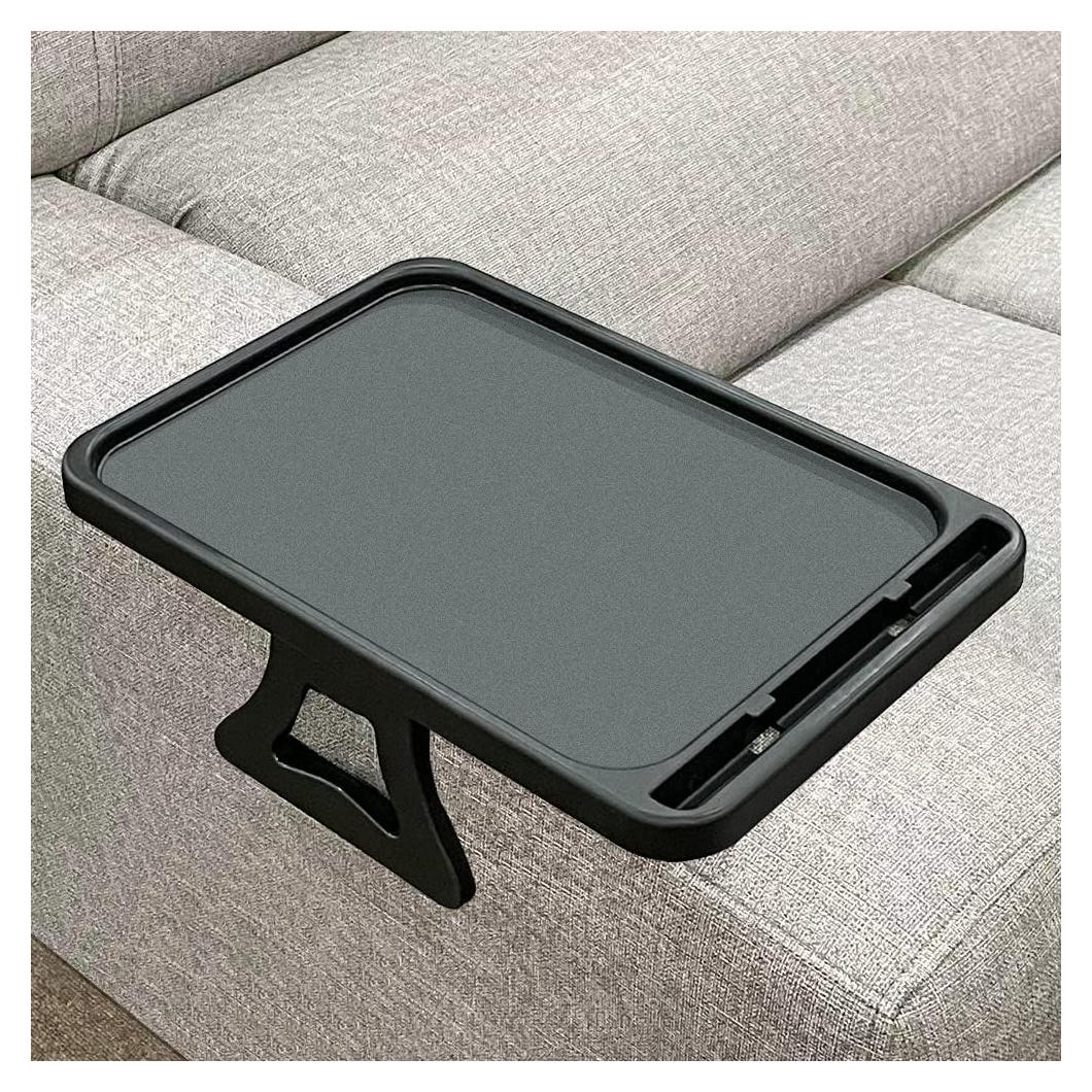 Clip de mesa para reposabrazos Xchouxer - Soporte negro para bebidas y controles
