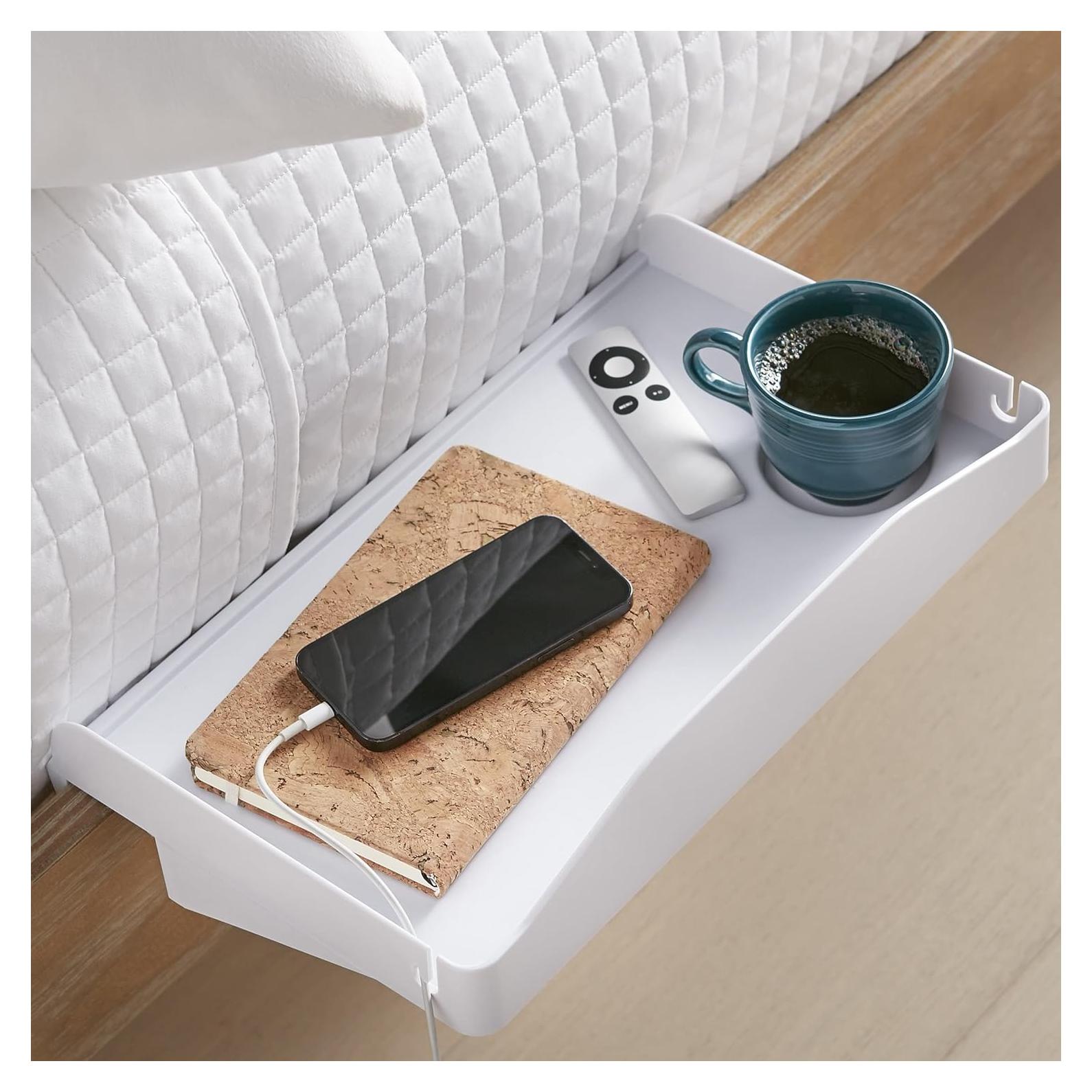 Estante Lateral Blanco Innovaciones Modernas para Cama Alta