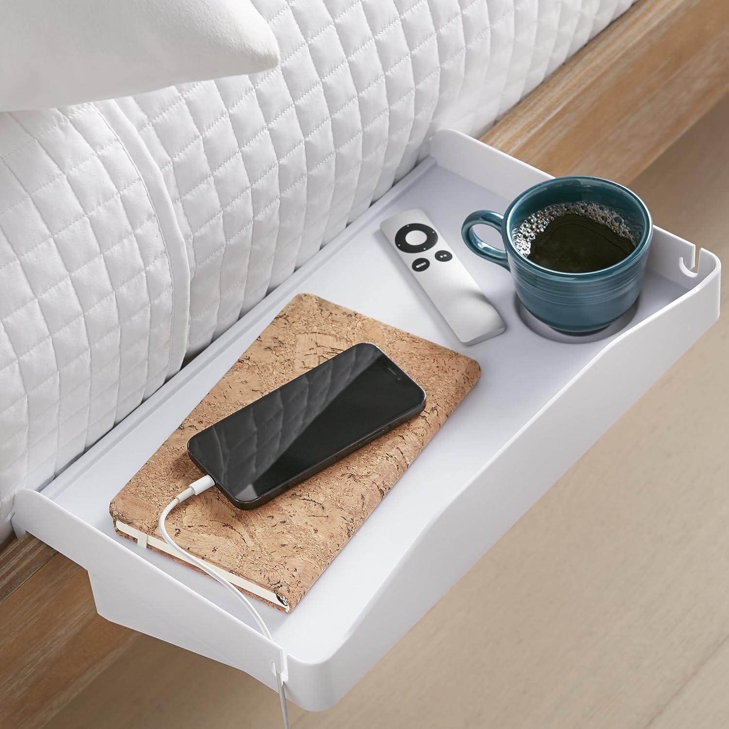 Estante Lateral Blanco Innovaciones Modernas para Cama Alta
