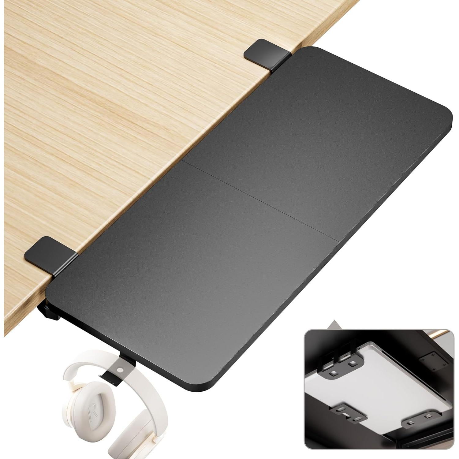 Bandeja Extensora de Escritorio PEGZONE 71.12x36.58cm Soporte Laptop