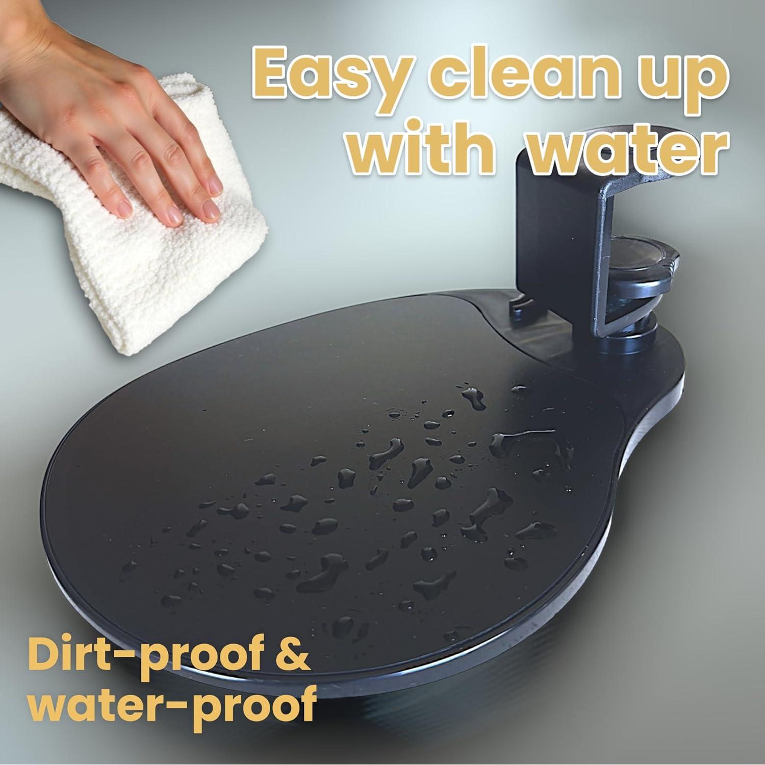 Alfombrilla de Ratón con Clip MAX SMART 360° Negra 25.4x20.32 cm