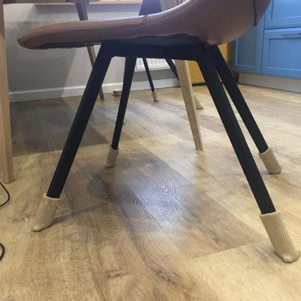 24 Protectores de Piso para Muebles OEEKOI - Calcetines Beige