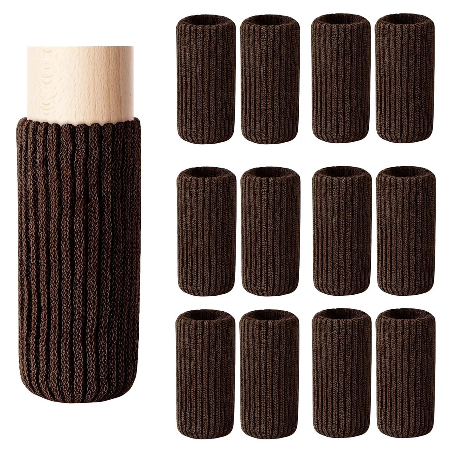 40 Fundas para Patas de Muebles Blendnew - Protección Suelo Café