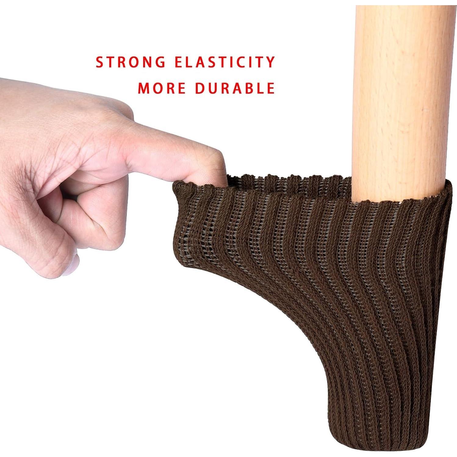 40 Fundas para Patas de Muebles Blendnew - Protección Suelo Café