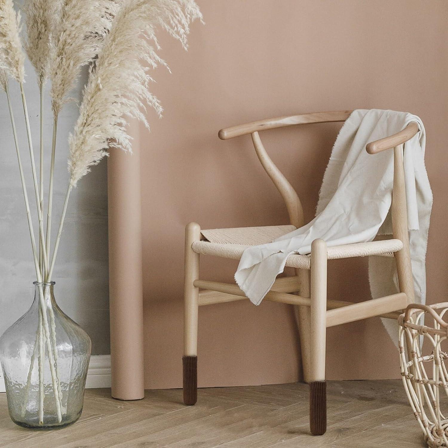 40 Fundas para Patas de Muebles Blendnew - Protección Suelo Café