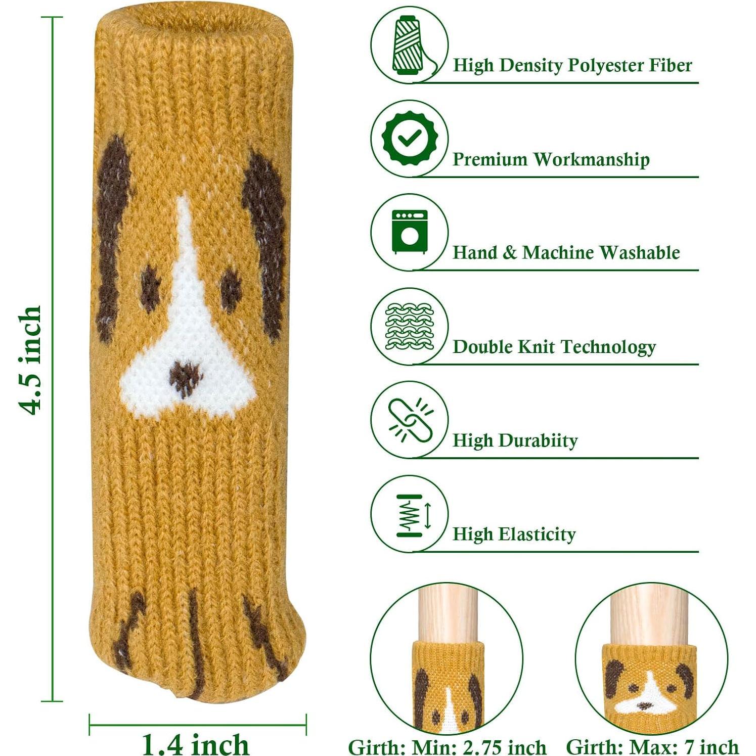 24 Calcetines Antideslizantes para Patas de Silla GDCYHOZO