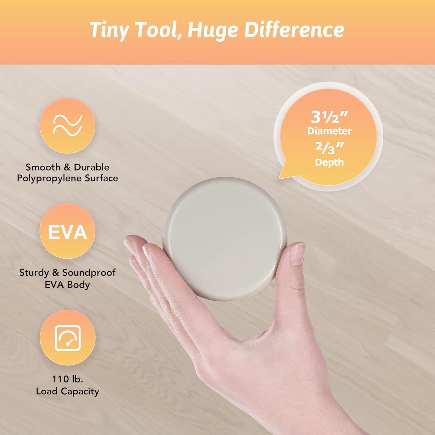 Deslizadores de Muebles CO-Z - 8 Piezas 8.89 cm para Alfombra