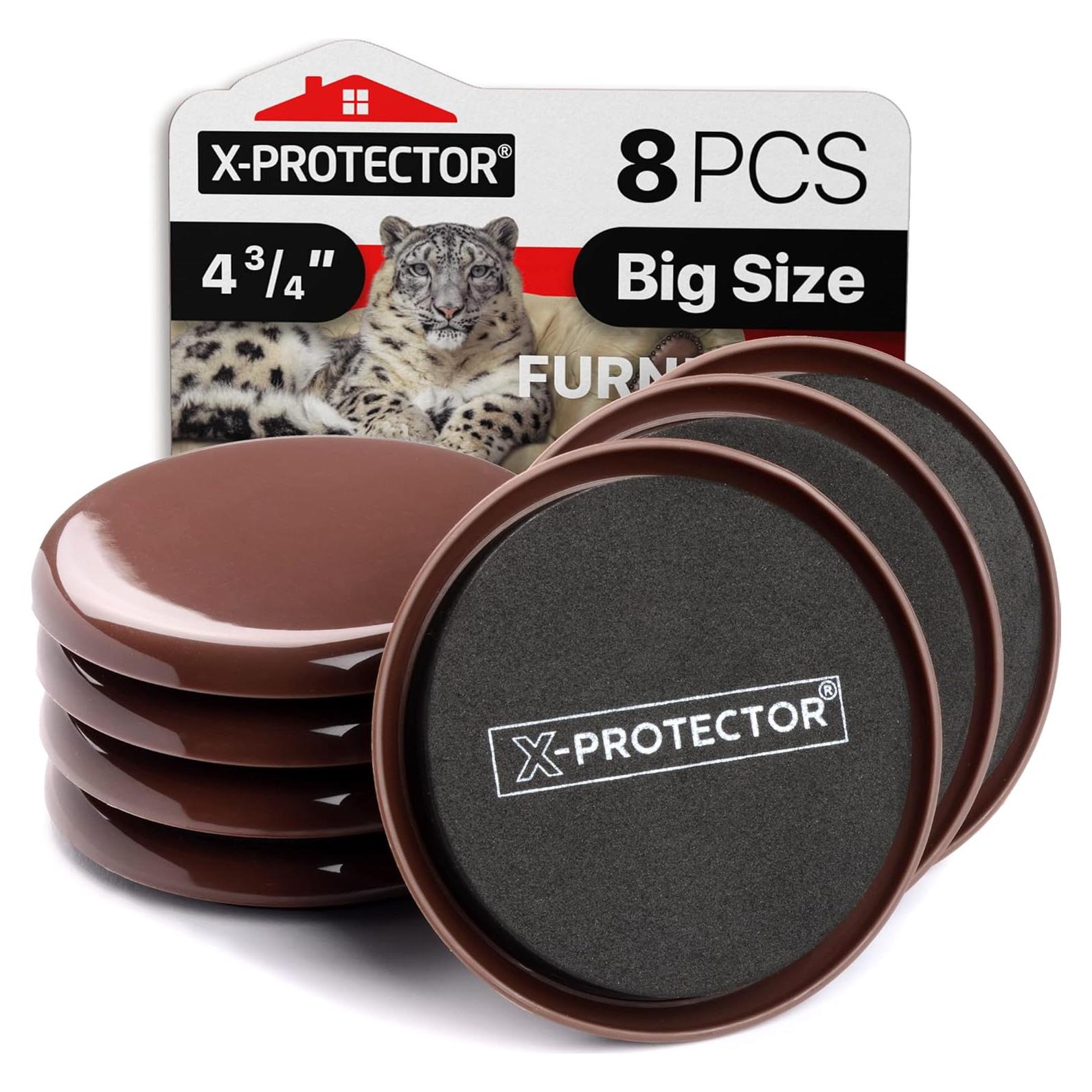 Deslizadores de Muebles para Alfombra X-PROTECTOR 8 PCS 12.1 cm