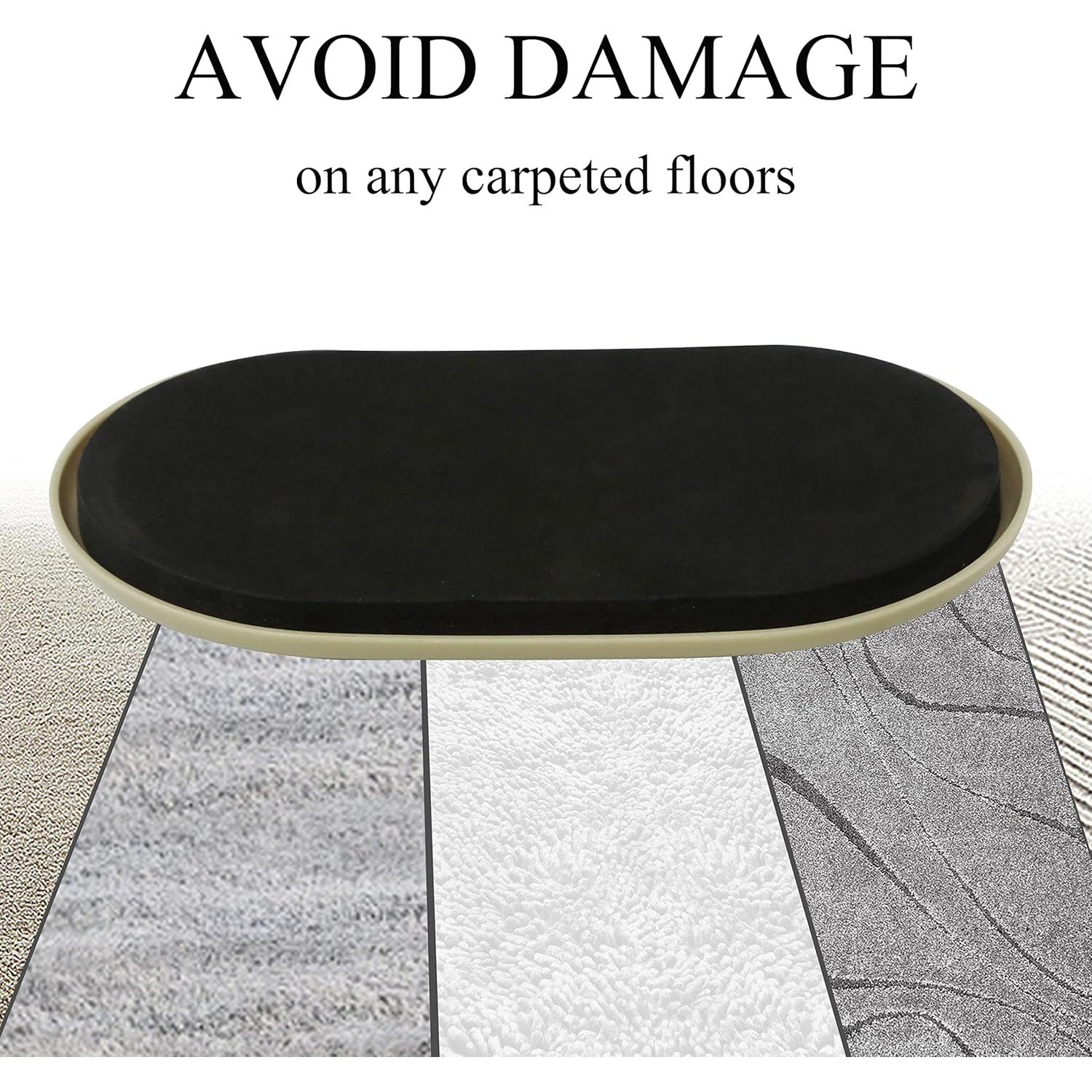 Deslizadores de Muebles Kayzn 3.5x15.2cm Ovalados Reutilizables