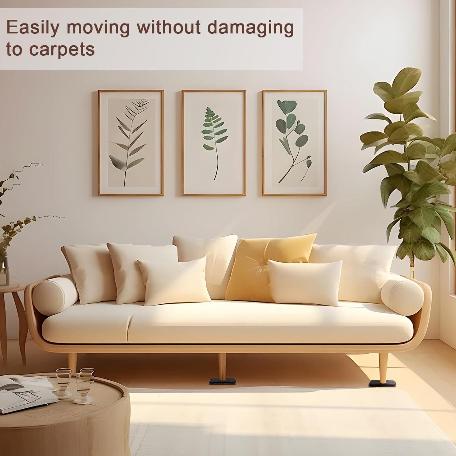 Deslizadores de Muebles 8PCS Nueva Espacio 11.94 cm para Alfombra