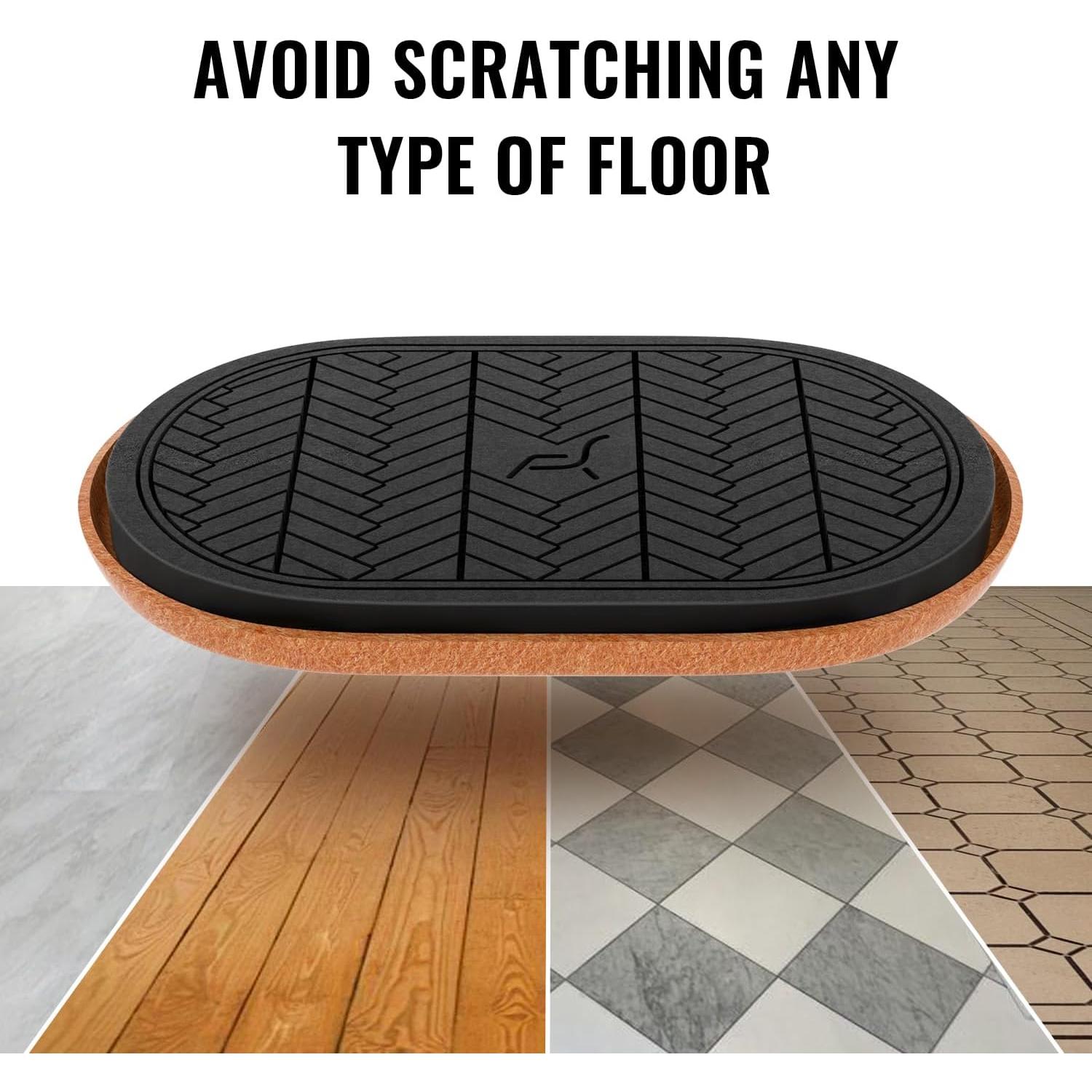 Deslizadores de Muebles TOMHUA 4 PCS Ovalados 24.1x14.6 cm