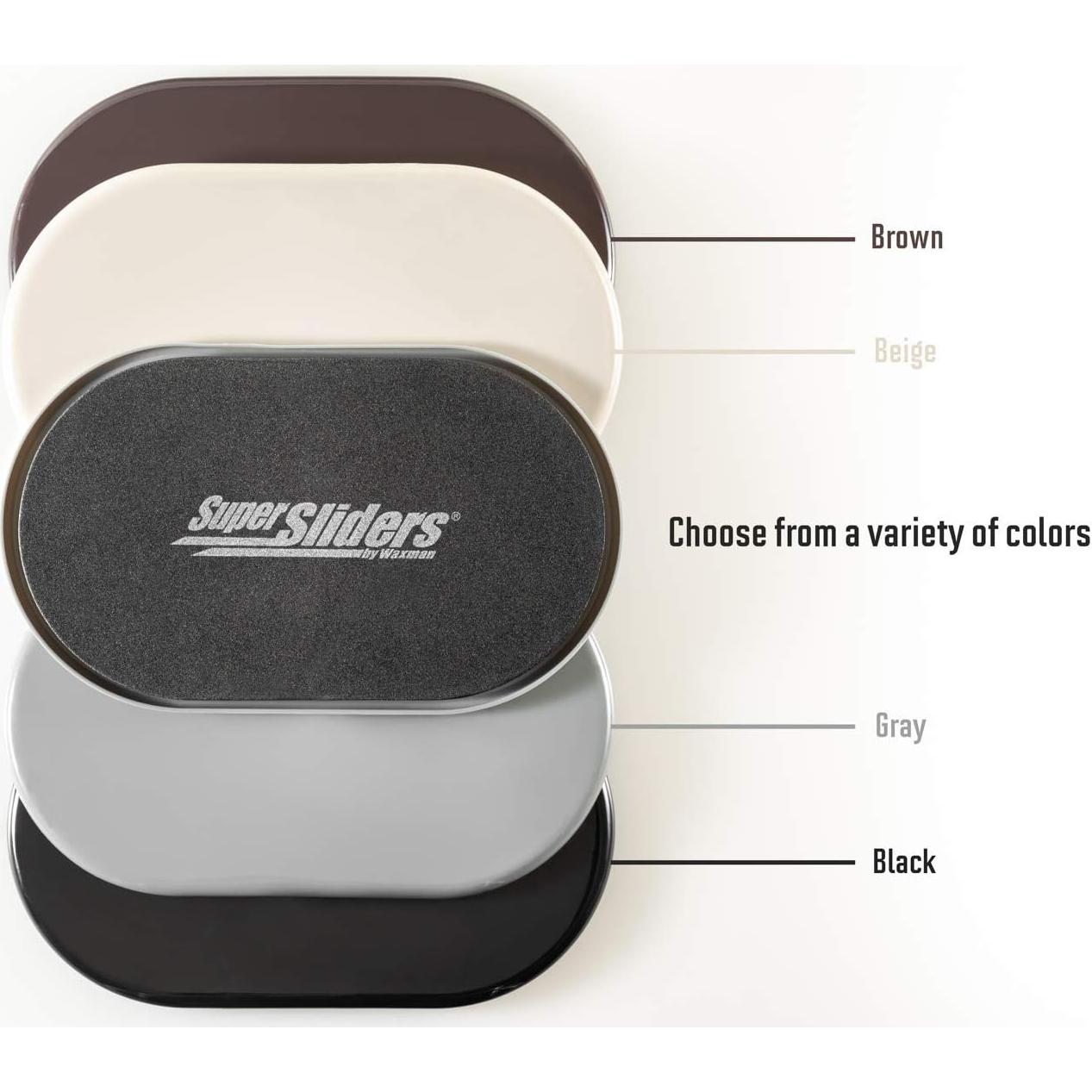 Deslizadores de Muebles Reutilizables Waxman 14.6x24.1cm Marrón