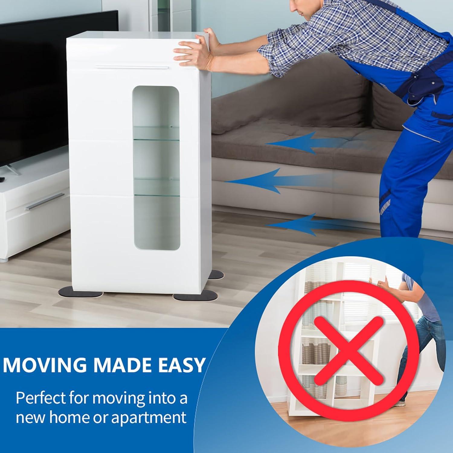 Deslizadores Reutilizables Kayzn para Muebles - 8 Piezas 24.1x14.6 cm