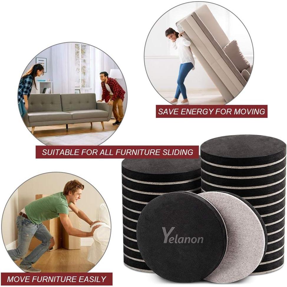 Deslizadores de Muebles Yelanon 20pcs 8.9cm Autoadhesivos