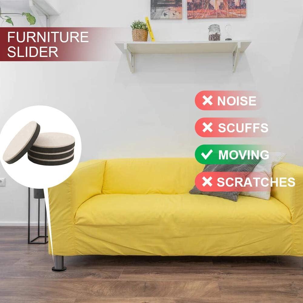 Deslizadores de Muebles Yelanon 20pcs 8.9cm Autoadhesivos