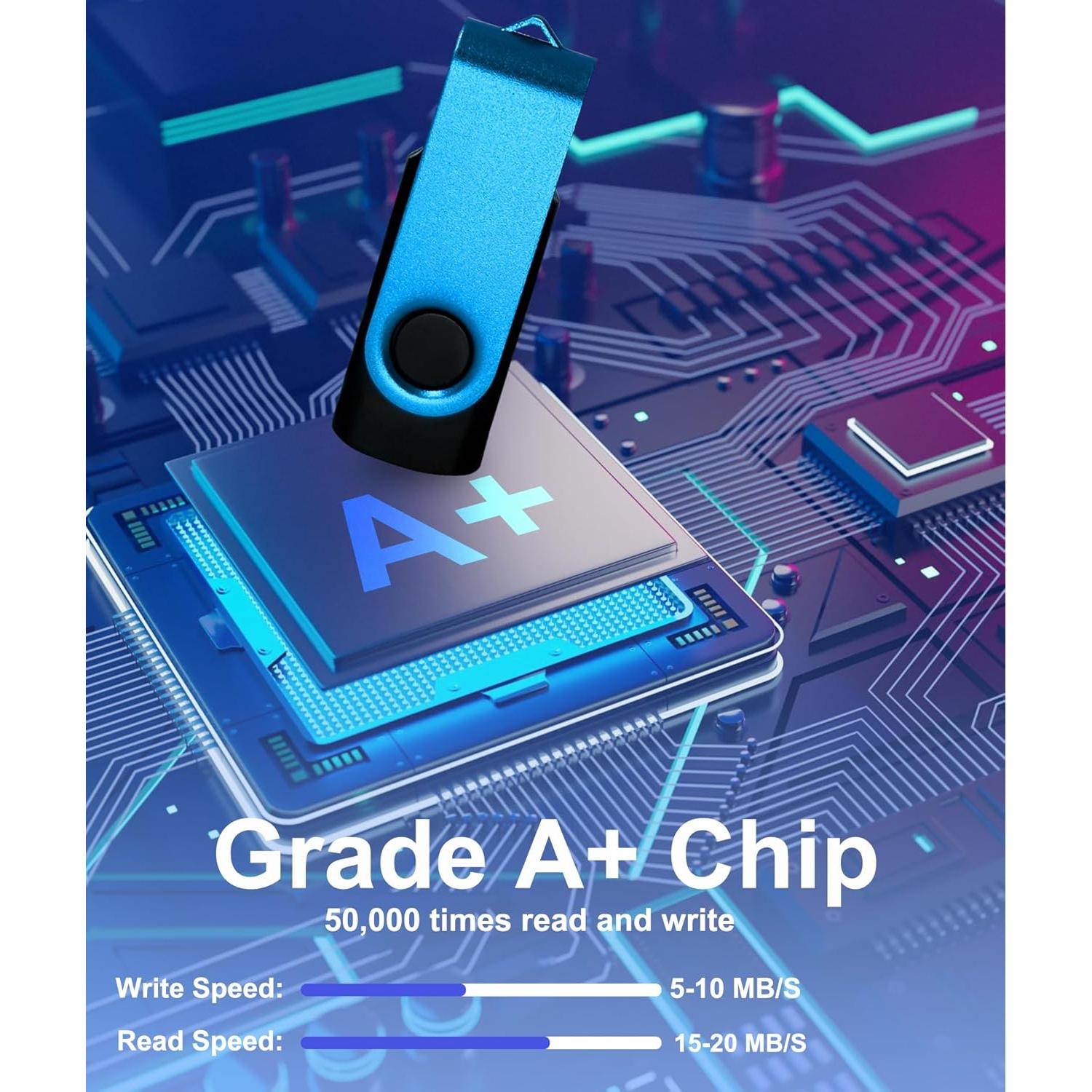 Pendrive USB 2.0 Nicepicten 8GB Paquete de 20 Colorido