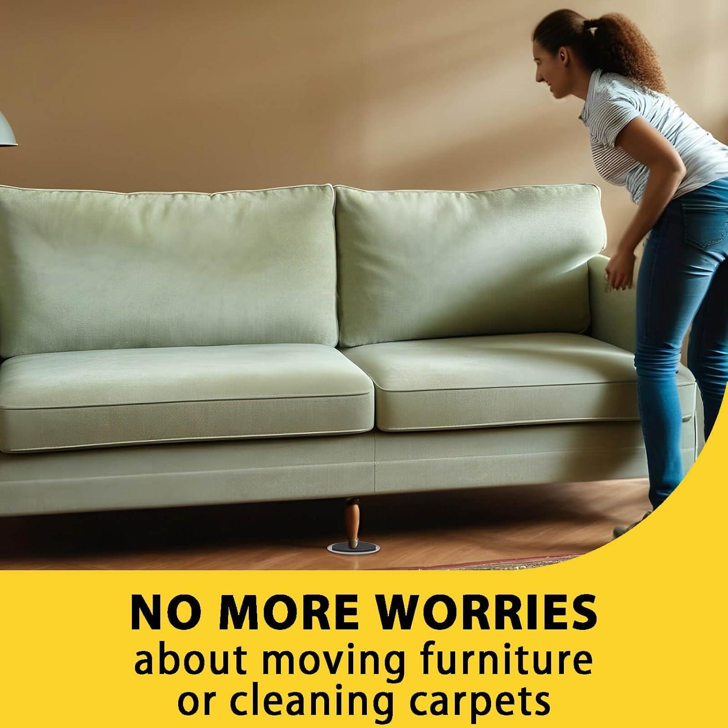 Deslizadores de Muebles Vanteen 8 Piezas 24 cm Beige