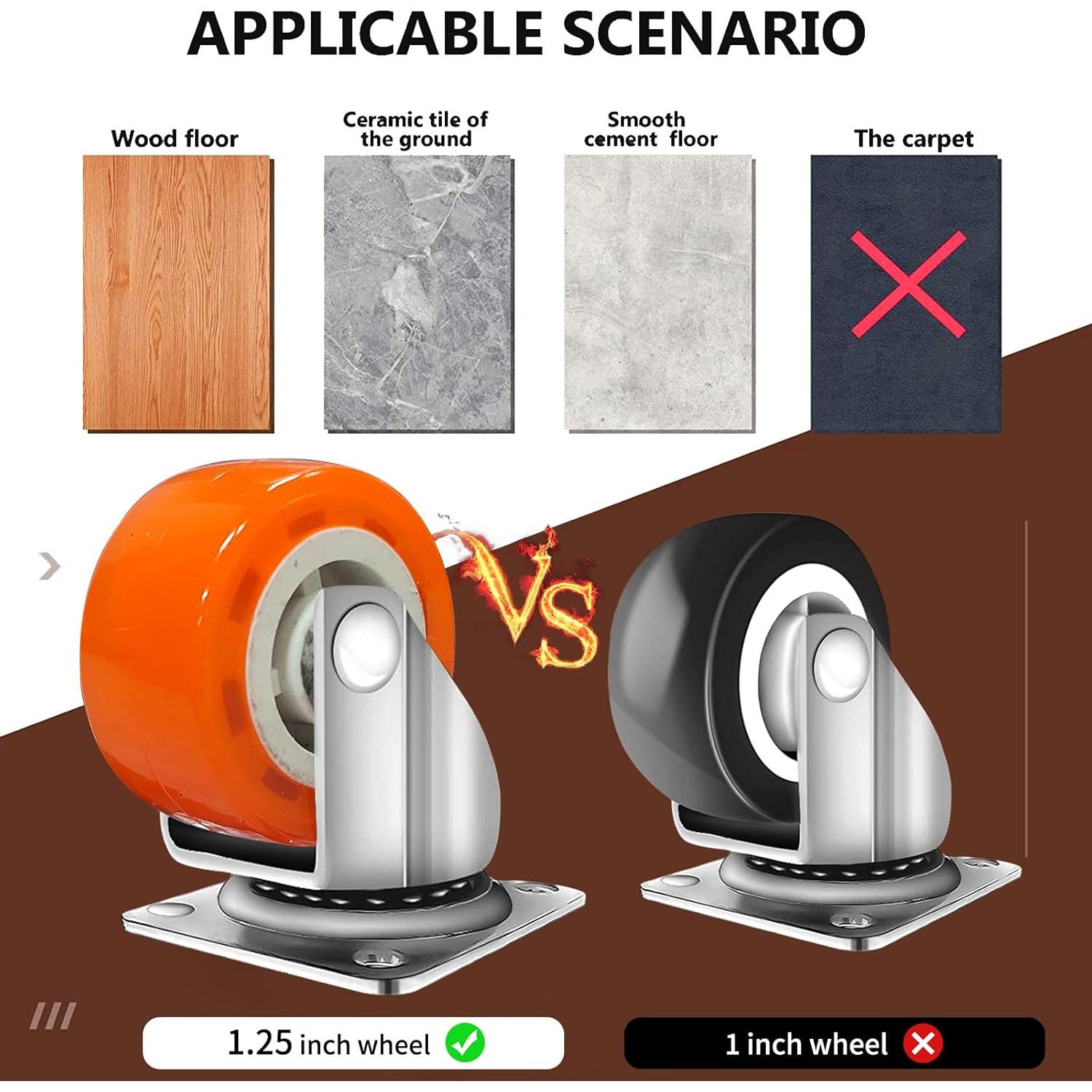 Juego de Herramientas para Mover Muebles Vexercisehoop 4 Ruedas 400kg