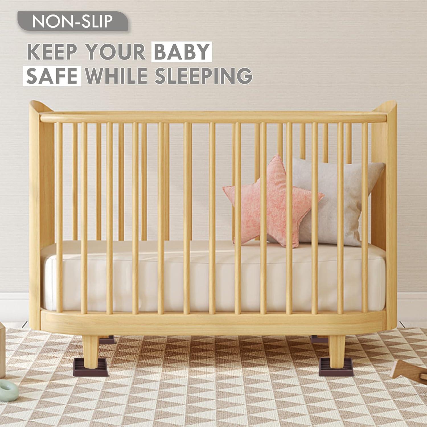 Tazas de goma antideslizantes VOCOMO 7.62 cm marrón, paquete de 4