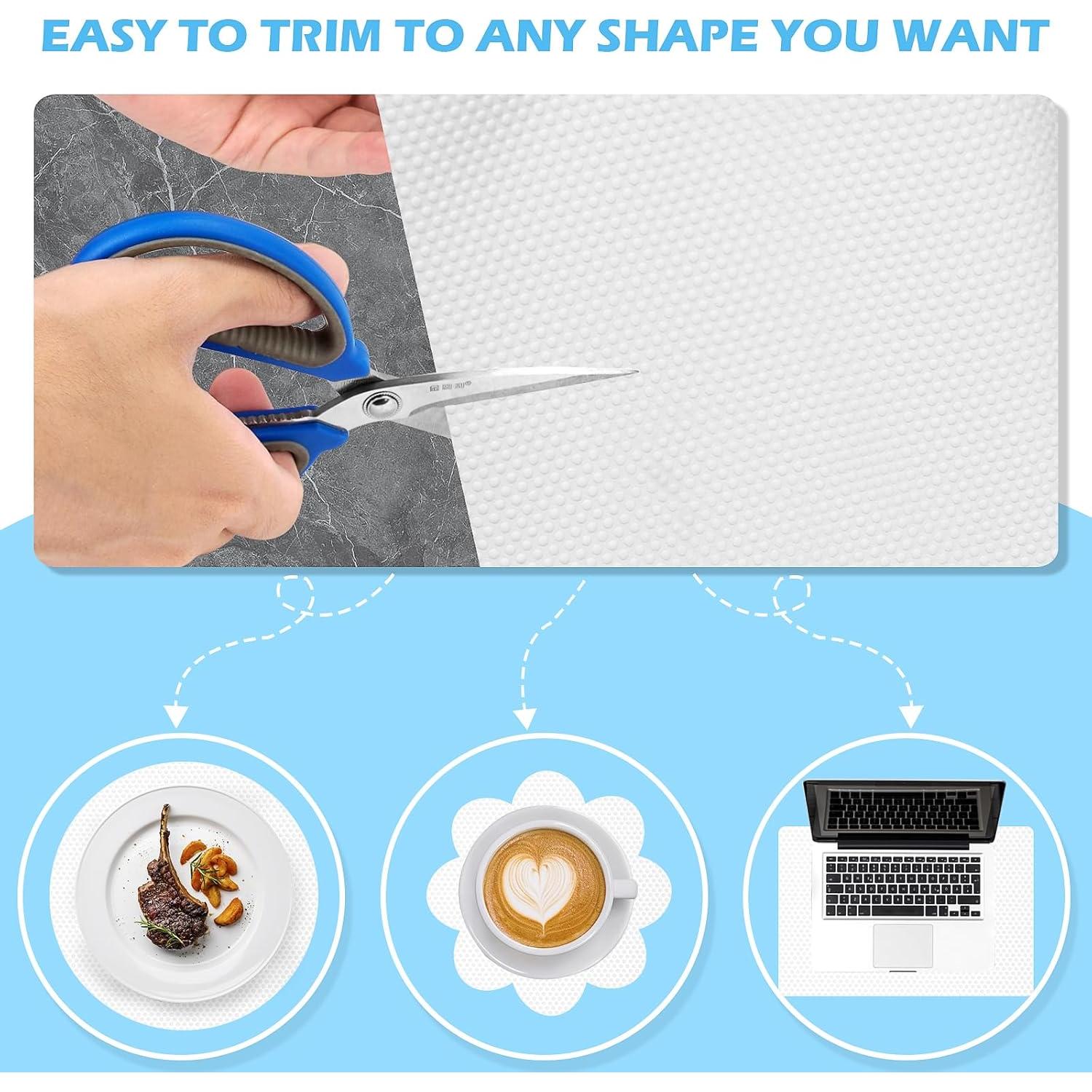 Forro de Estante Impermeable MooiFun 30cm x 3m Blanco