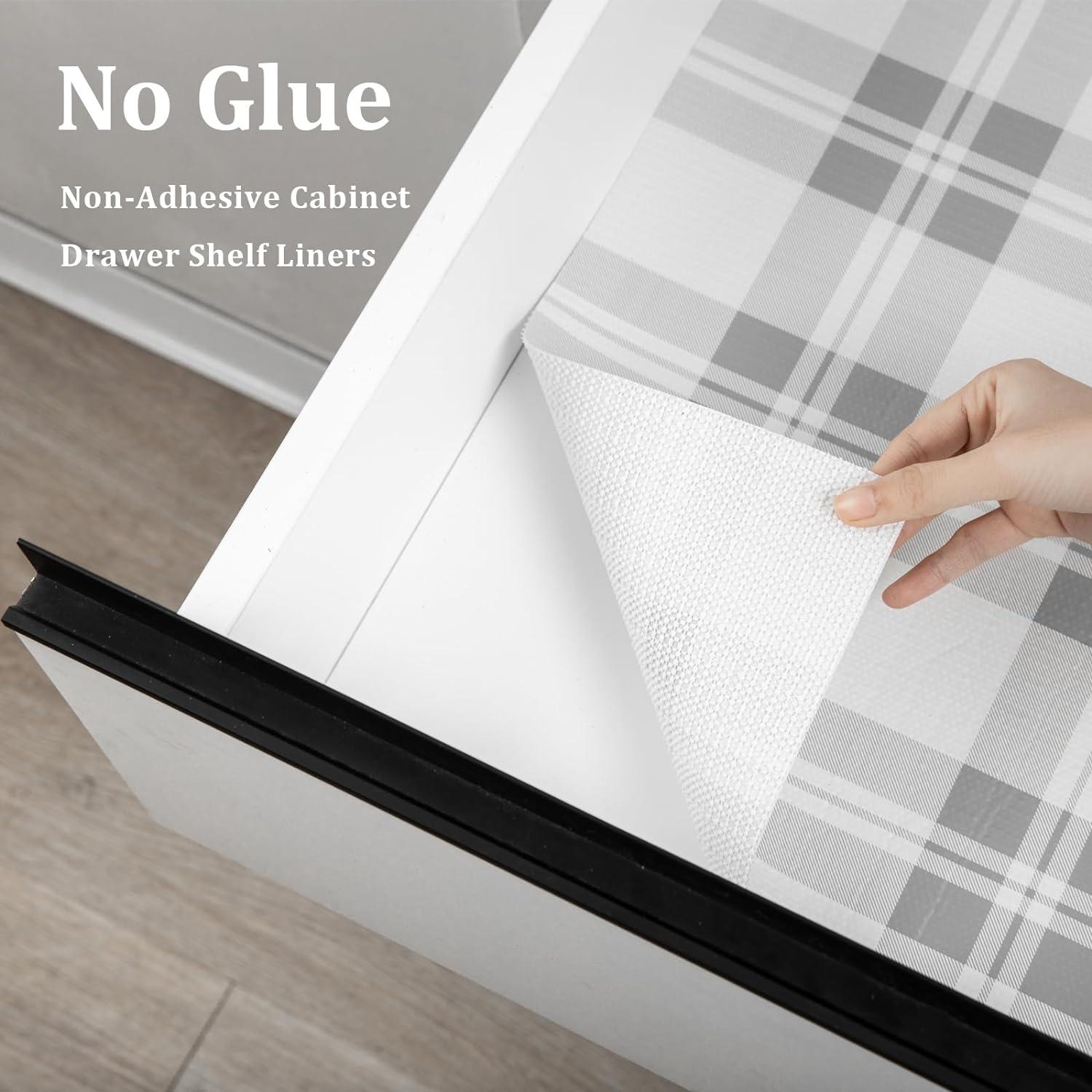 Forro de Estante Antideslizante TheBaDaz Gris 30.48x300 cm