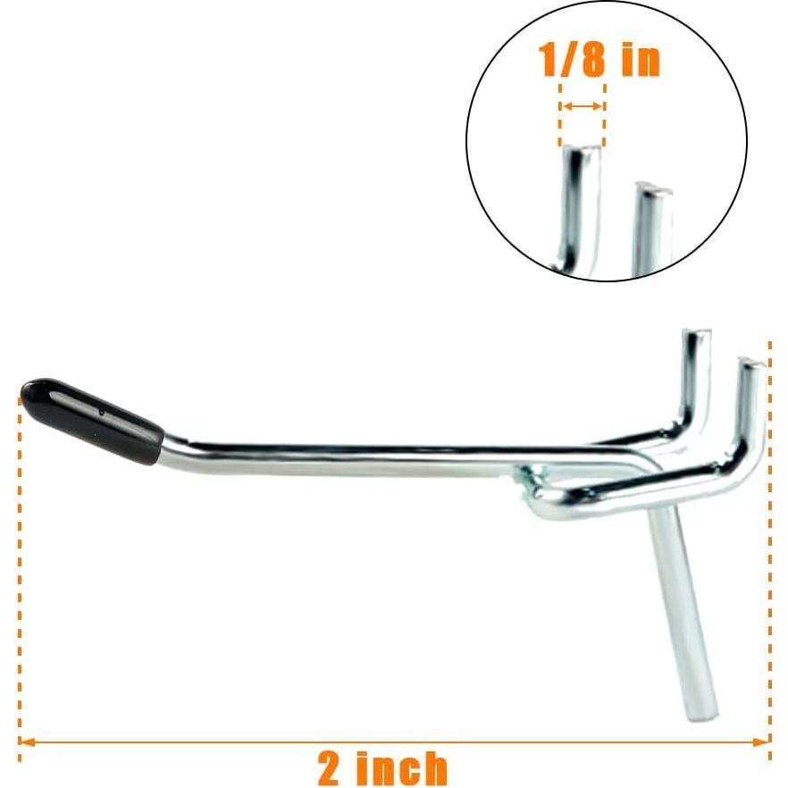 Ganchos en L 5 cm Rawall 50-Pack Metal Galvanizado