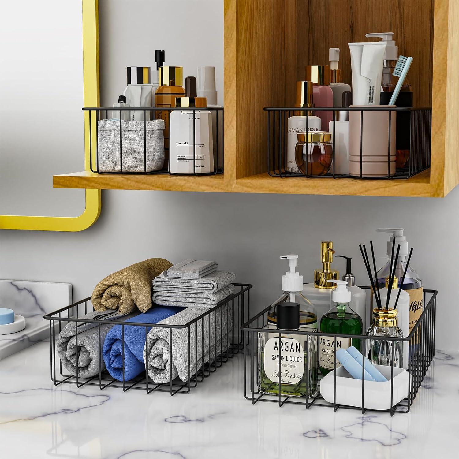 Cestas de Almacenamiento Joben Oligey 12 Pack 3 Tamaños Negro