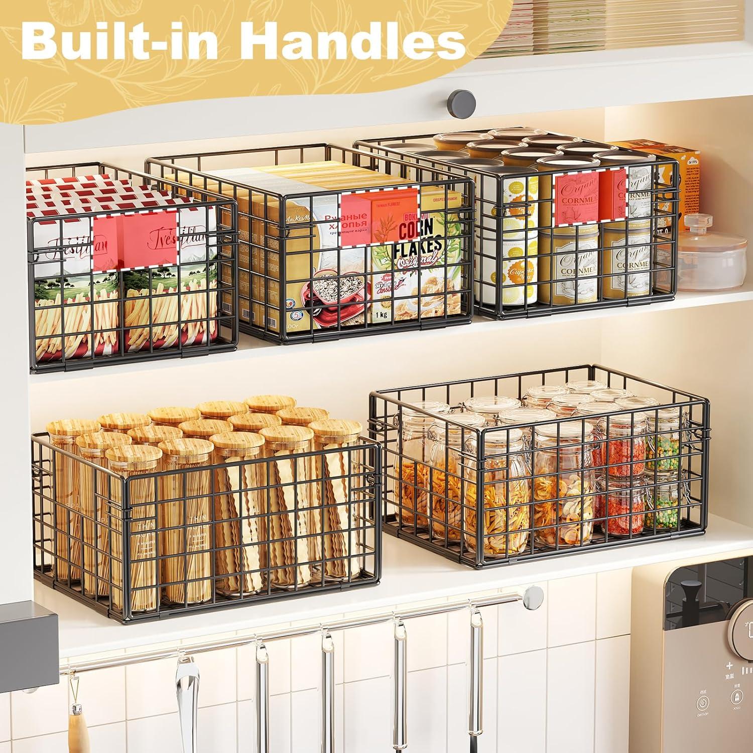 Cestas de Alambre Plegables X-cosrack - 6 Unidades 30.48x22.86x15.24cm