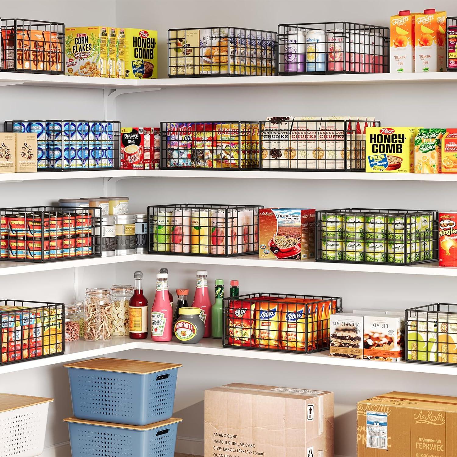 Cestas de Alambre Plegables X-cosrack - 6 Unidades 30.48x22.86x15.24cm