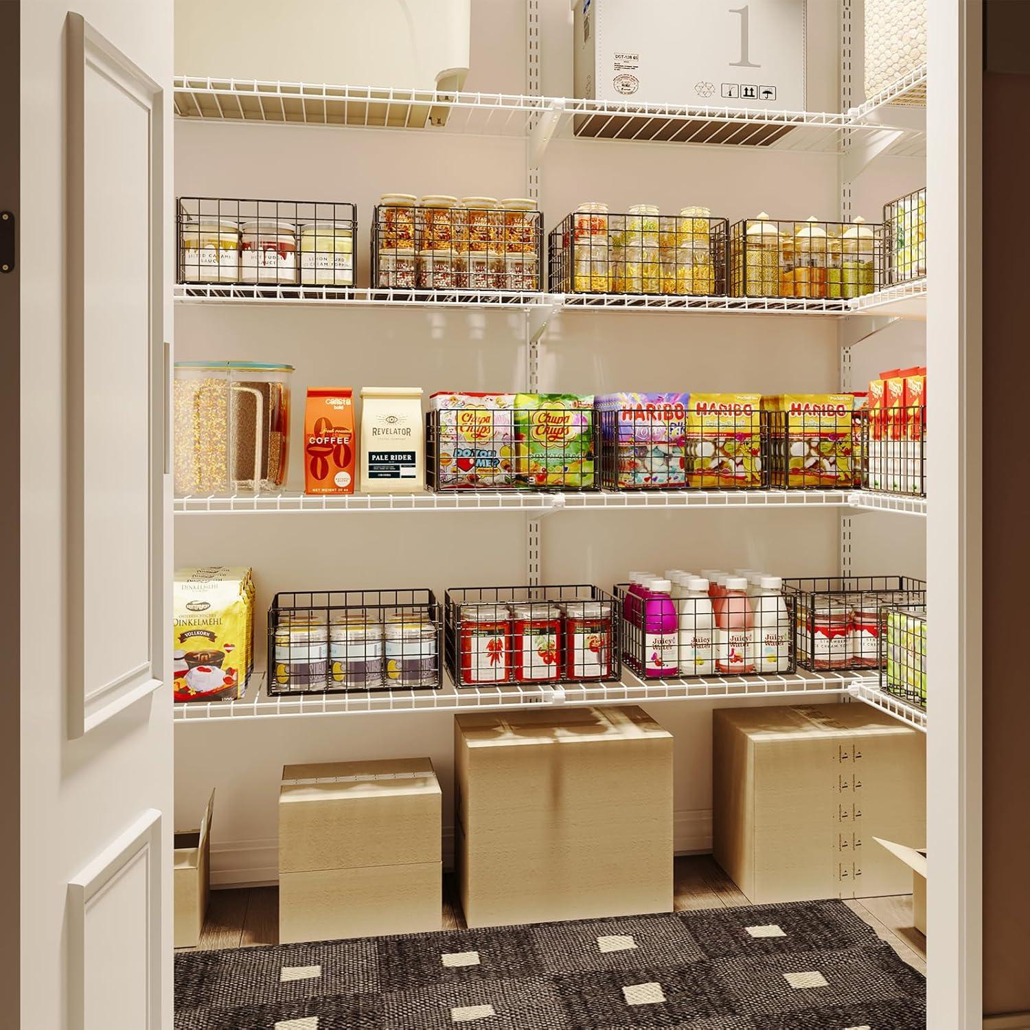 Cestas de Alambre Plegables X-cosrack - 6 Unidades 30.48x22.86x15.24cm