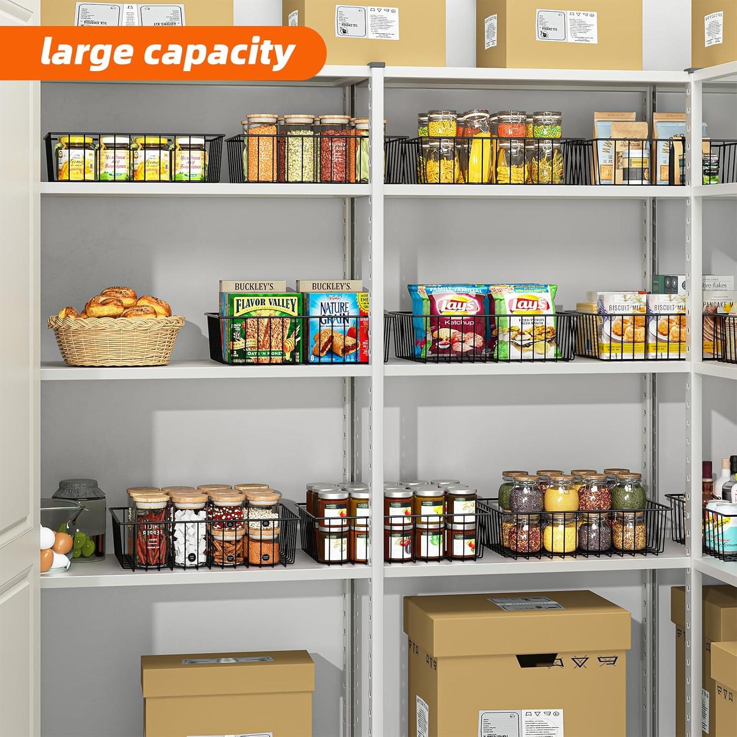 Cesta de Almacenamiento de Alambre Simple Trending 12 Piezas