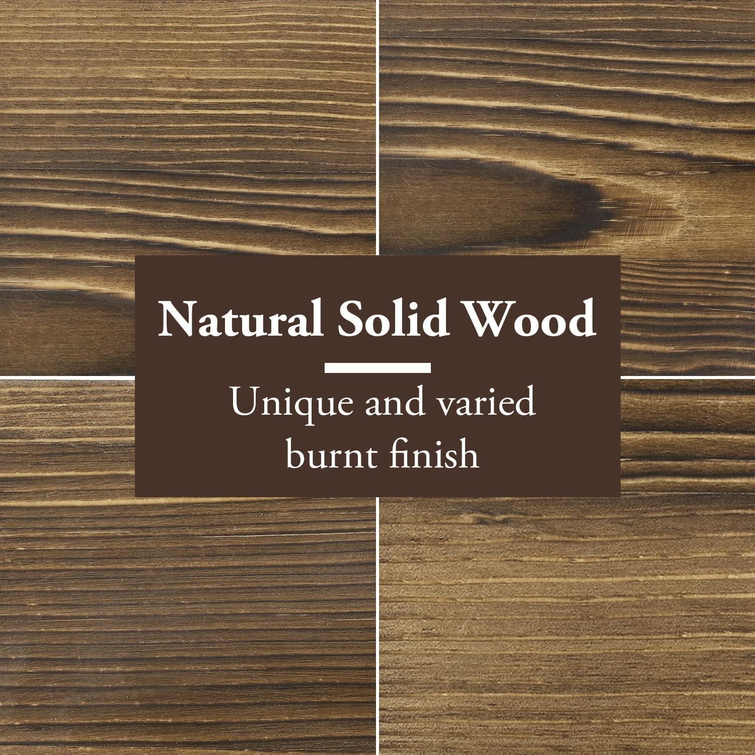 Cestas de Almacenamiento Decorativas MyGift - Juego de 2 Metal y Madera