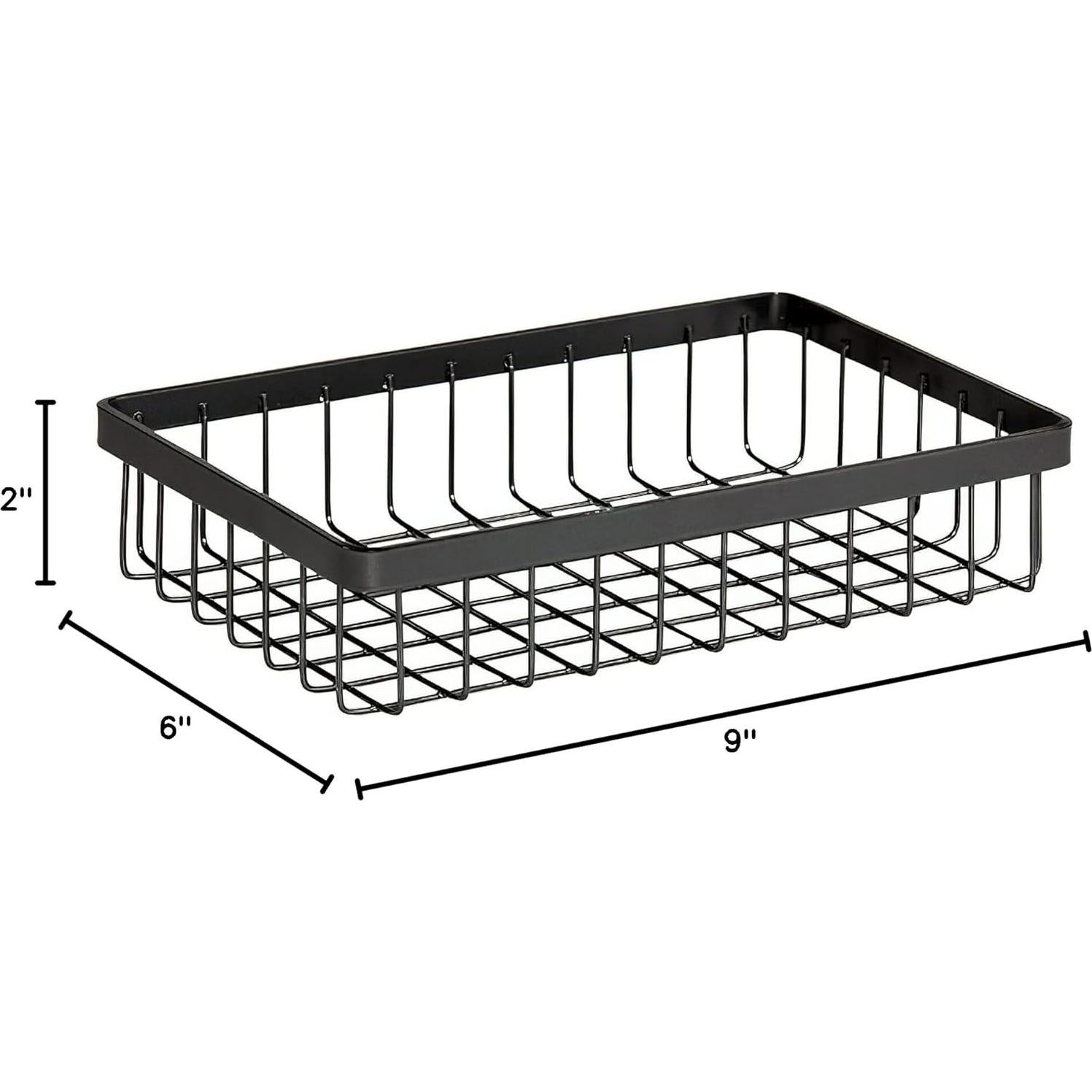 Canasta de Almacenamiento Metálica GET WB-962-MG 23x15x5 cm Gris