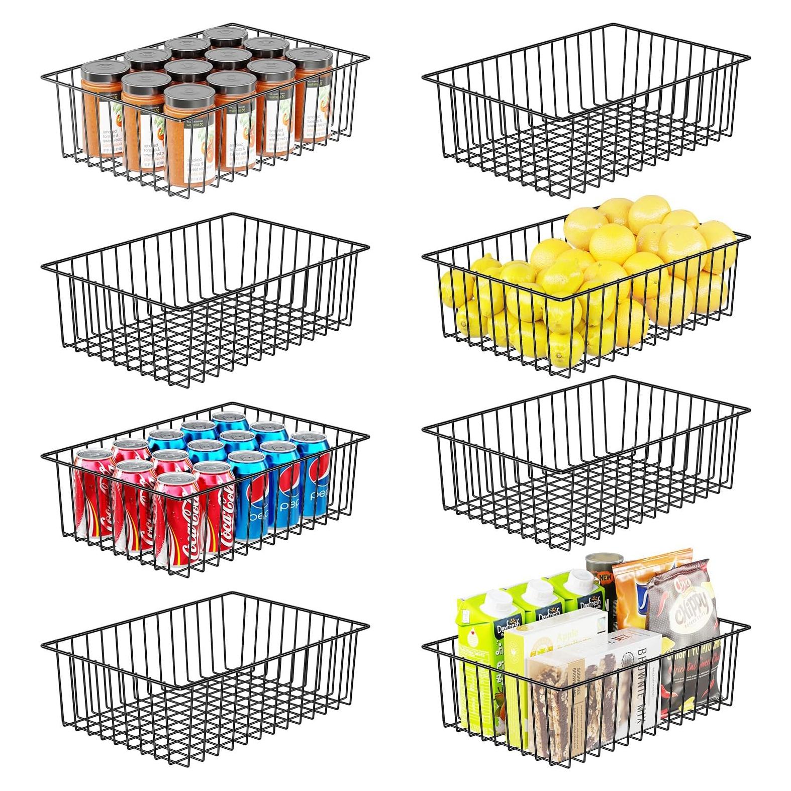 Cesta de Alambre Grande Simple Trending 8 Paquetes 40.6x27.3 cm