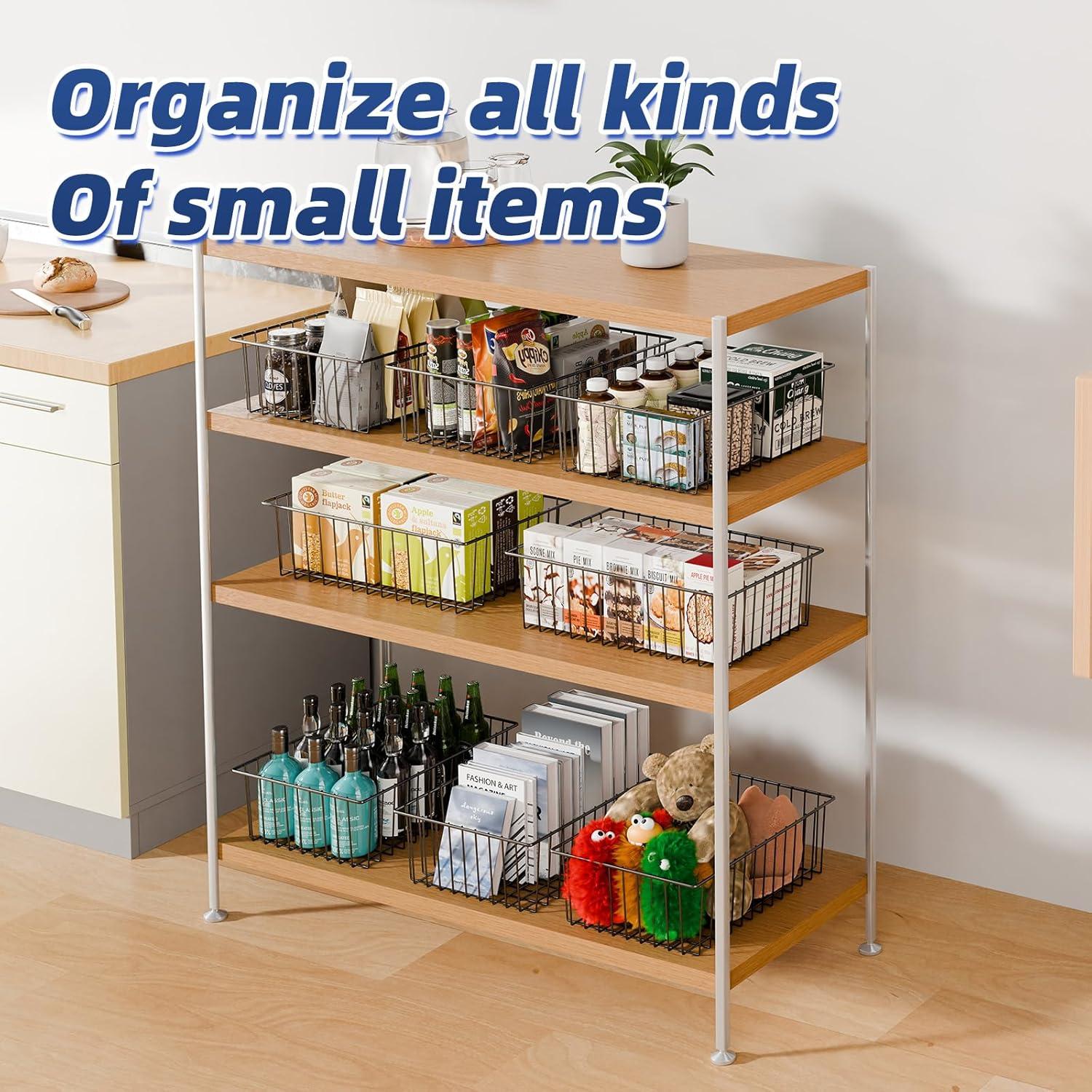 Cesta de Alambre Grande Simple Trending 8 Paquetes 40.6x27.3 cm