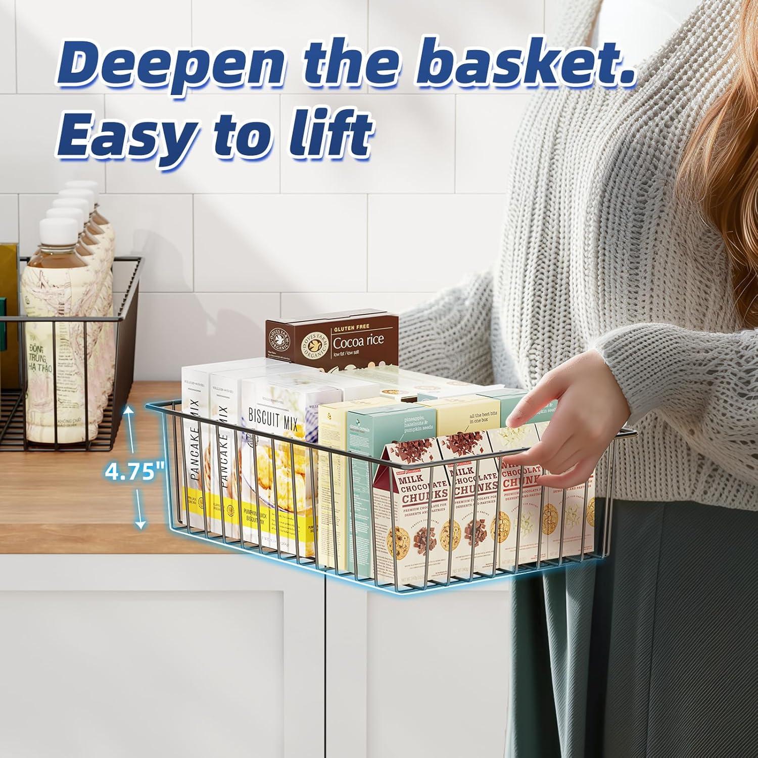 Cesta de Alambre Grande Simple Trending 8 Paquetes 40.6x27.3 cm