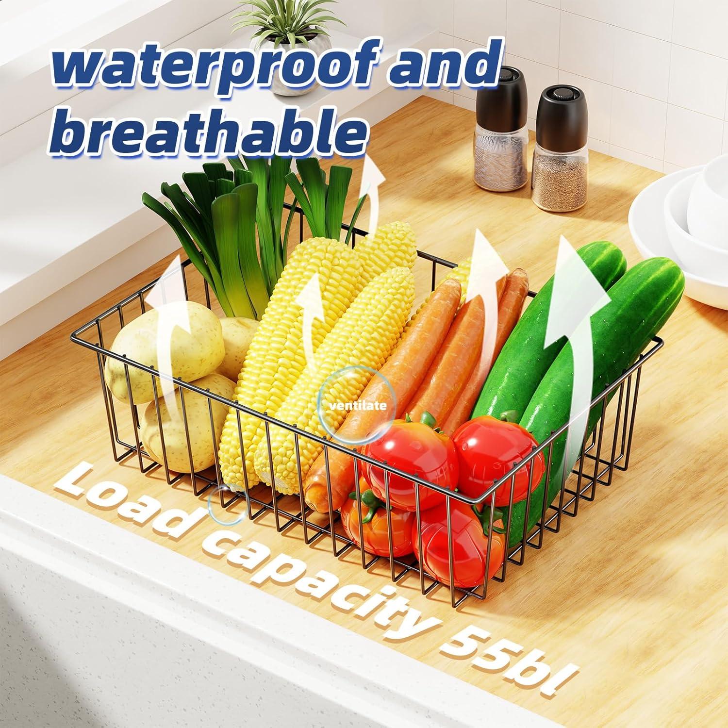 Cesta de Alambre Grande Simple Trending 8 Paquetes 40.6x27.3 cm